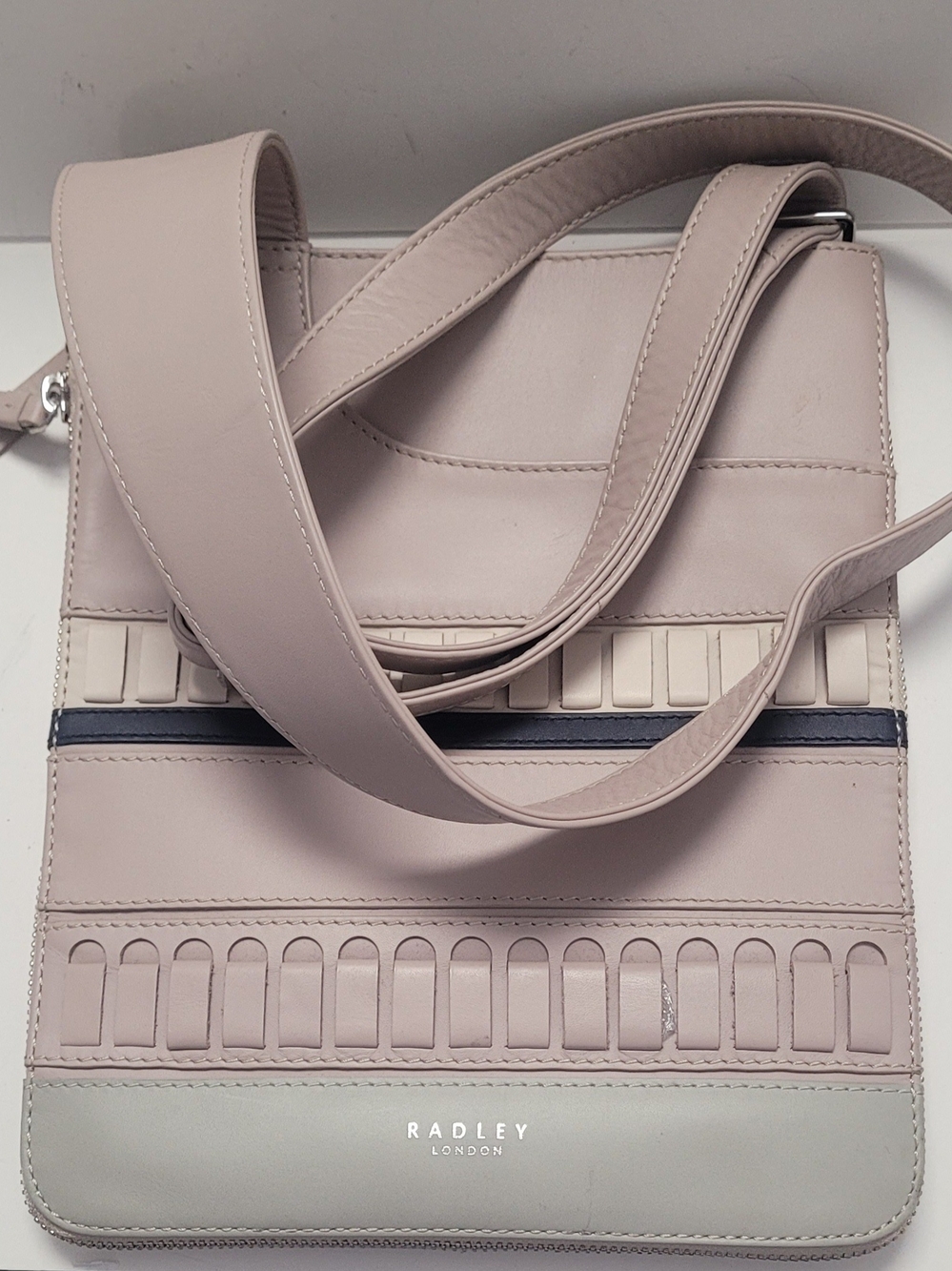 Radley London Taupe Leather Crossbody Bag